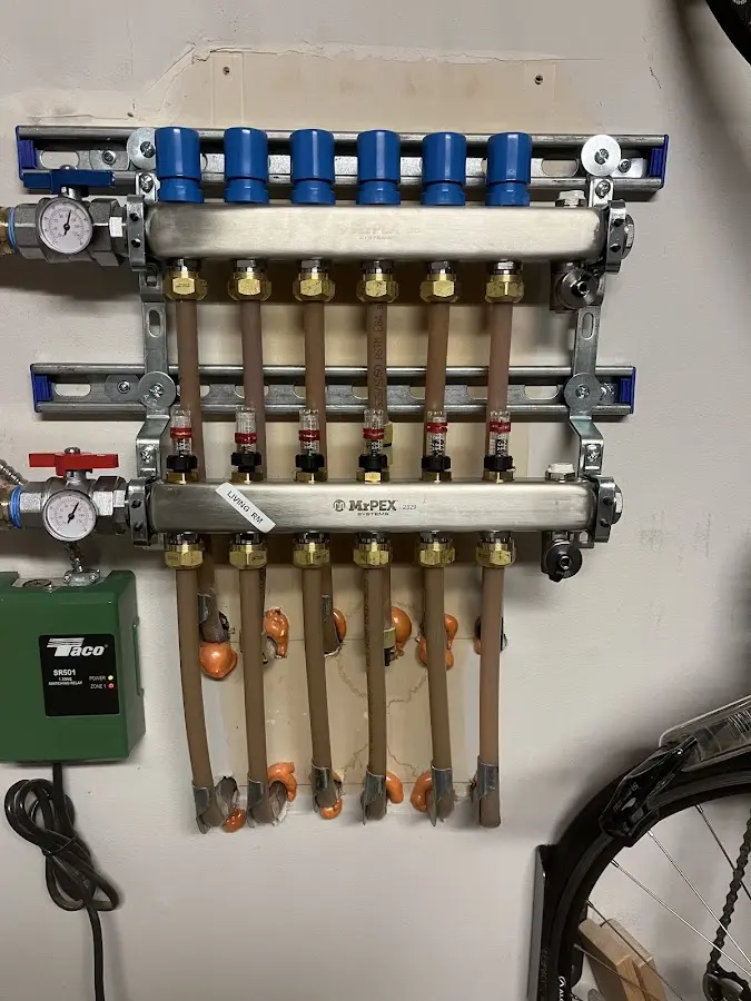 Plumber performing Gas Leak Detection at a residential property in Houma